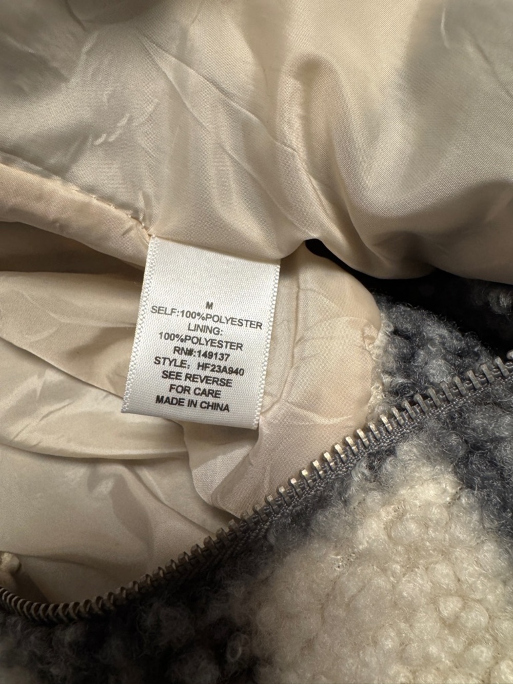 Altar’d State Fleece Bomber Jacket - Picture 4 of 4